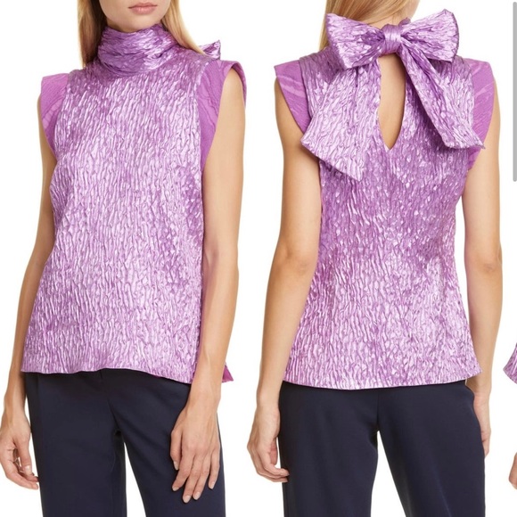 Rachel Comey Mirar Textured Jacquard Top in Orchid 4 - Picture 16 of 16